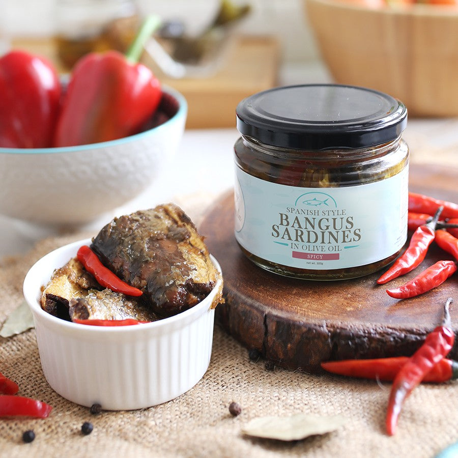 Spanish Style Bangus Sardines in Olive Oil (Spicy) Mary & Martha